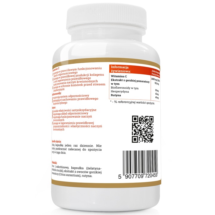 RUTYNA WITAMINA C 1000mg FORTE Przeziębienie 240ka