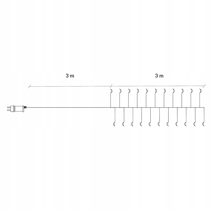 LAMPKI DRUCIKI SOPLE 300LED ZIMNE BIAŁE ŚWIATEŁKA MIKRO ŻYŁKI NA PRĄD 3m