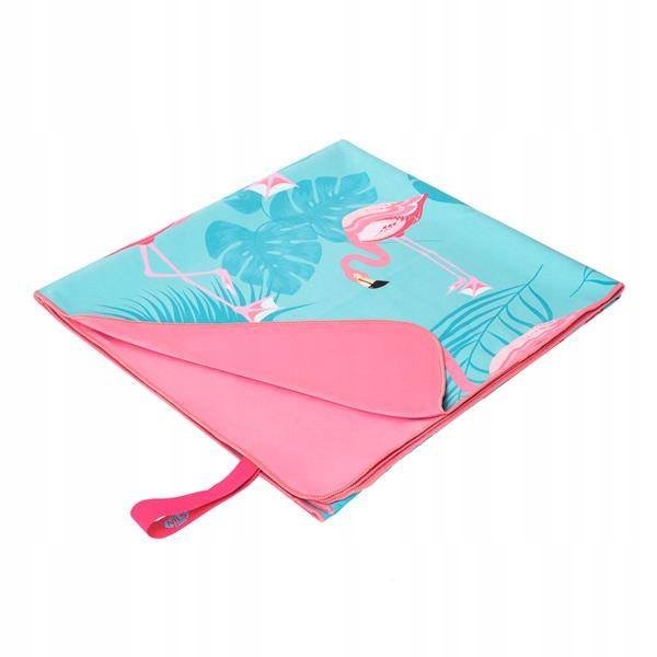 FLAMING RĘCZNIK Z MIKROFIBRY 160X80 cm NILS CAMP na plażę piknik urlop
