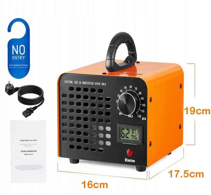 GENERATOR OZONU OZONATOR LEHMANN 60 000 MG/H TIMER