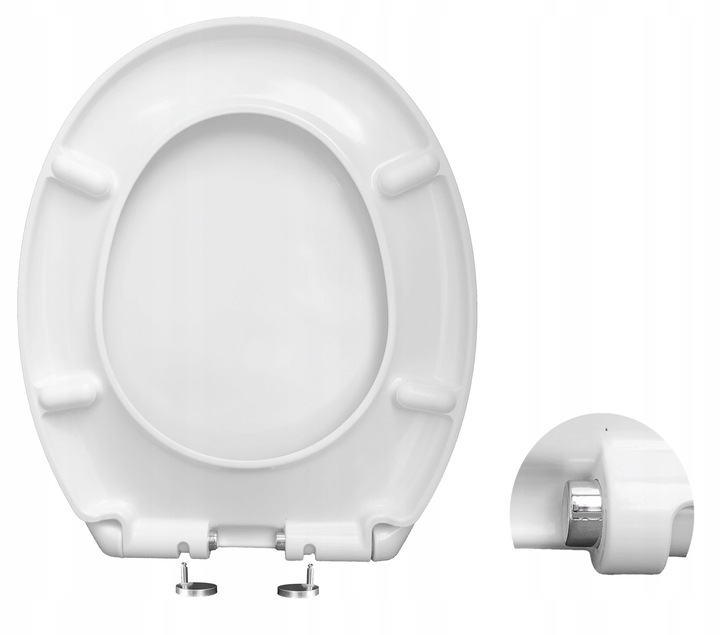 Deska sedesowa wolnoopadająca WC twardy duroplast uniwersalna wypinana kołk