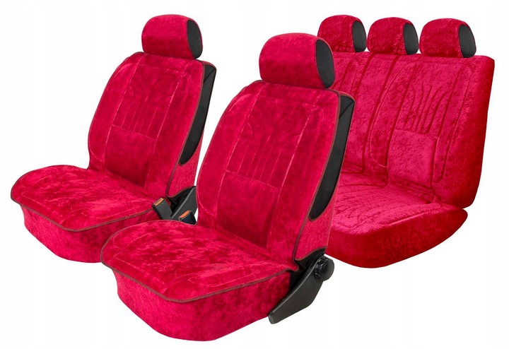 POKROWCE SAMOCHODOWE PROFILOWANE NA FOTELE GRUBE TŁOCZONE ANATOMICZNE