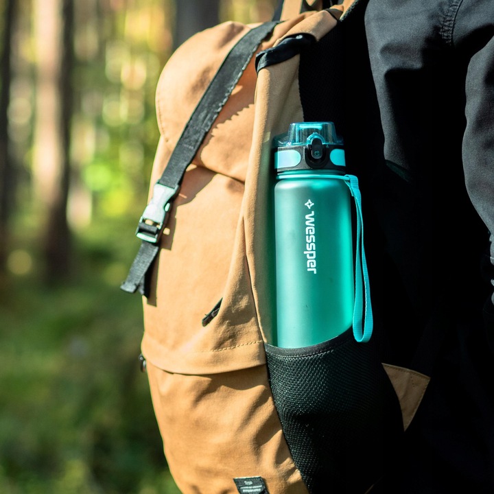 Wessper butelka filtrująca bidon na wodę 1000 ml BPA Free tritan + 3x filtr