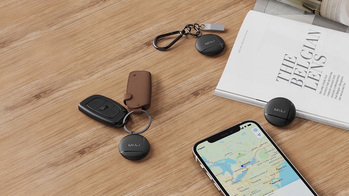 Lokalizator GPS LiTag MiLi IOS APLLE do plecaka kluczy bagażu roweru obroży