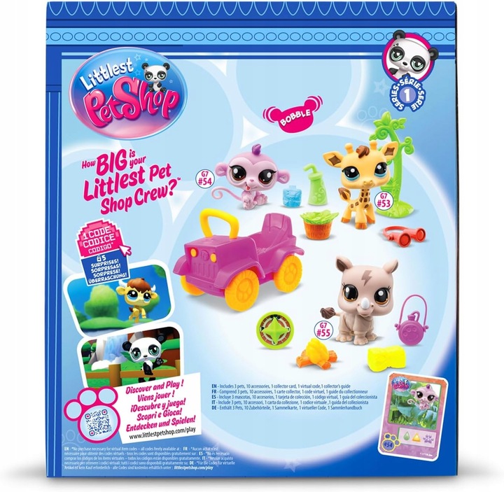 Zestaw figurek Basic Fun Littlest Pet Shop Safari Set 3 szt.