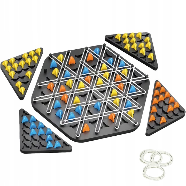 TRIGGLE BOARD GAME CHAIN TRIANGLE CHESS GAME, DESKTOP INTERACTIVE GAME 3D