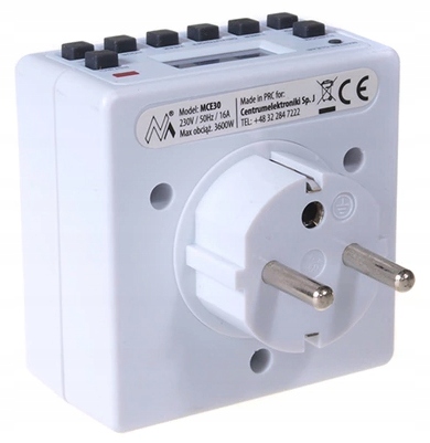 WYLACZNIK BOJLER PROGRAMATOR CZASOWY CYFROWY TIMER