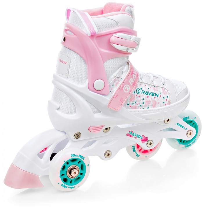 Rolki Wrotki 3w1 Regulowane RAVEN Rosi 28-32 LED