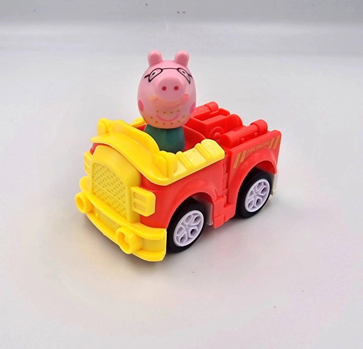 ZESTAW POJAZDÓW ŚWINKA PEPPA FIGURKI + SAMOCHODY 6 SZTUK RUCHOME AUTKA