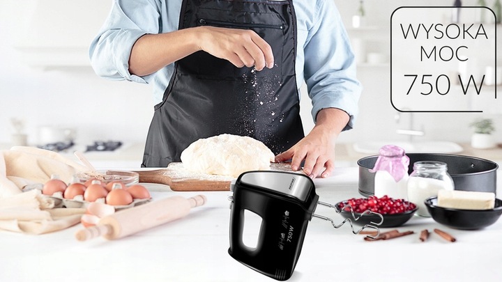 Mikser ręczny MPM MMR-19C CZARNY 750W