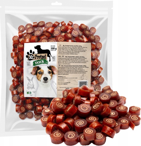 Przysmak, przekąska dla psa Sushi z Królika i Dorsza (95%) Mr.Pretzel 500g