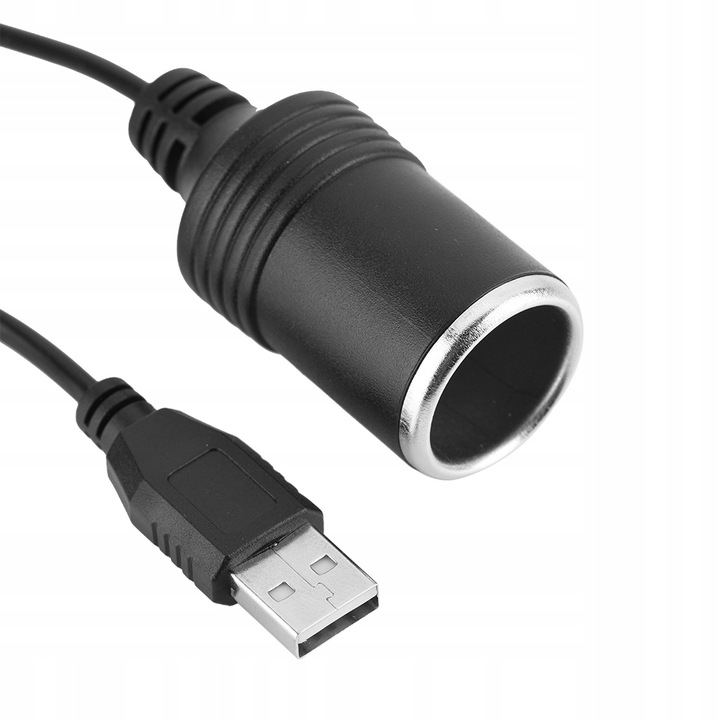 ADAPTER KONWERTER USB GNIAZDO ZAPALNICZKI 12V