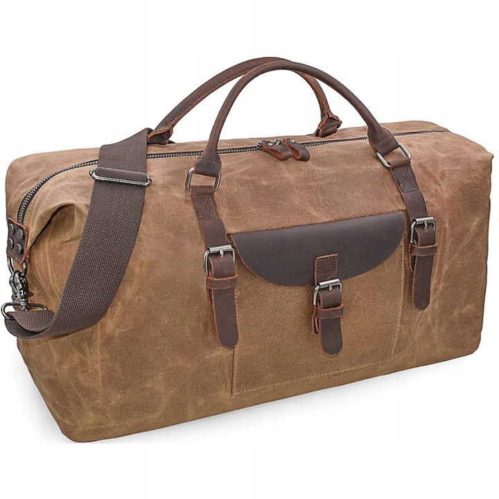 Duża pojemna torba podróżna paskiem na ramię Turystyczna Pojemna 54x27x32cm