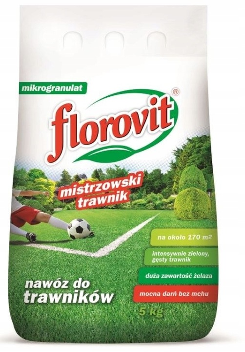 Florovit nawóz mistrzowski trawnik z mchem granulat 5kg