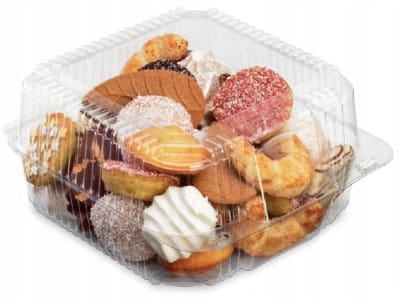 Pojemniki plastikowe na ciasto 164x148x82 - 50szt