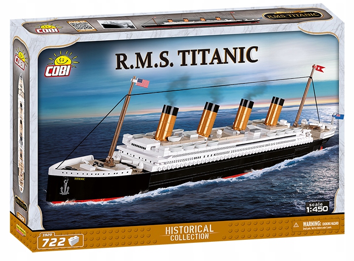 KLOCKI COBI 1929 STATEK TITANIC