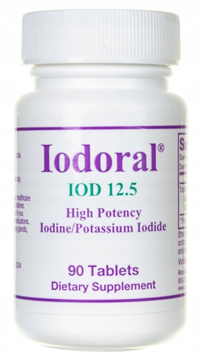 Optimox Iodoral 12,5 mg Jod / Jodek Potasu 90 tab.