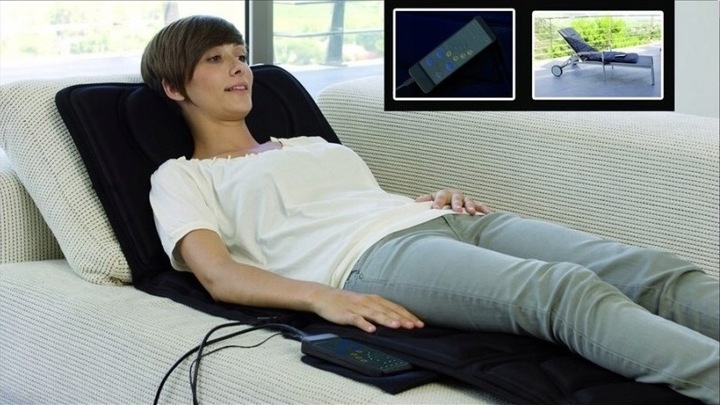 Mata masująca wibracyjna Materac masujący do masażu na łóżko 16 silników