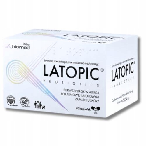LATOPIC 90 KAPS. ALERGIA POKARMOWA I ATOPOWE ZAPALENIE SKÓRY / 30.04.2025r