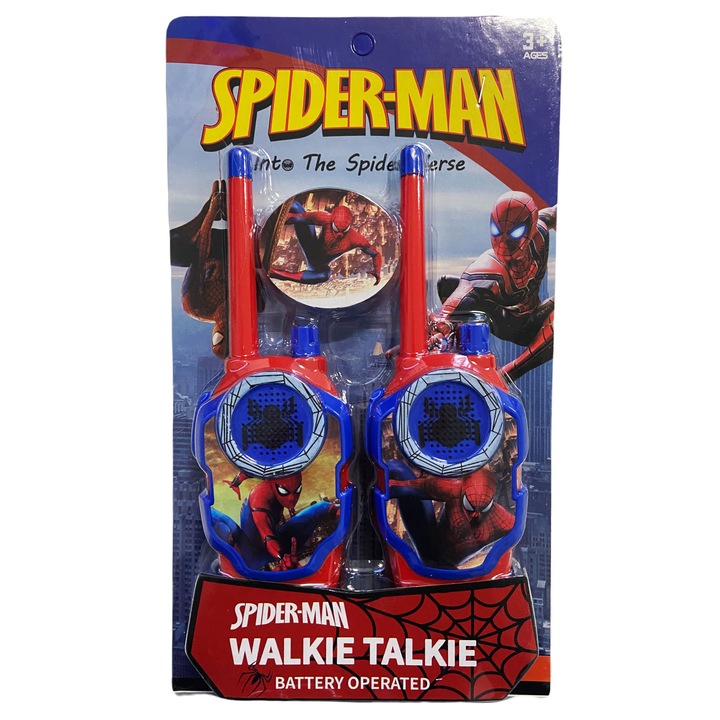 ZESTAW SPIDERMAN 4w1 WALKIE TALKIE RĘKAWICA WYRZUTNIA SIECI STRZAŁKI PAJĄK