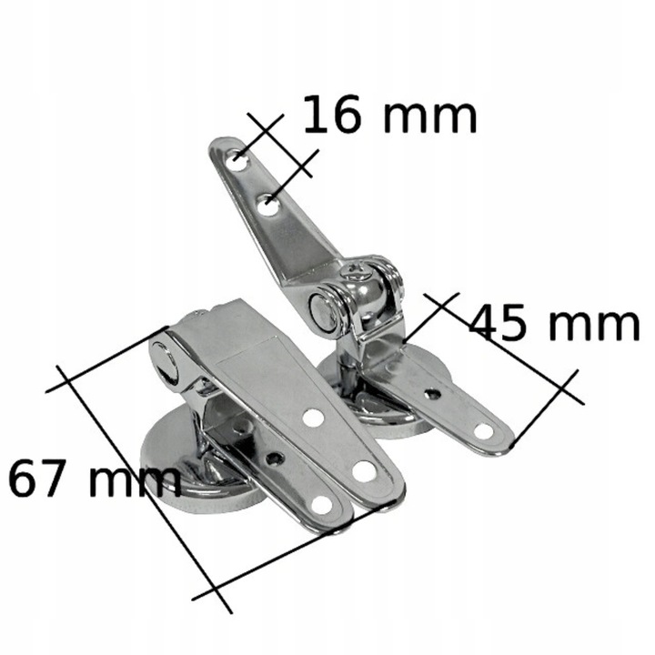 Zawiasy uchwyty TYP V metalowe do DESKI sedesowej drewnianej MDF mocowania