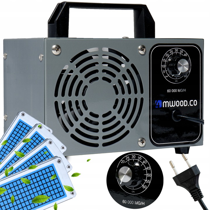 OZONATOR GENERATOR OZONU OCZYSZCZACZ DO POWIETRZA 60 000 mg/h +TIMER 110W