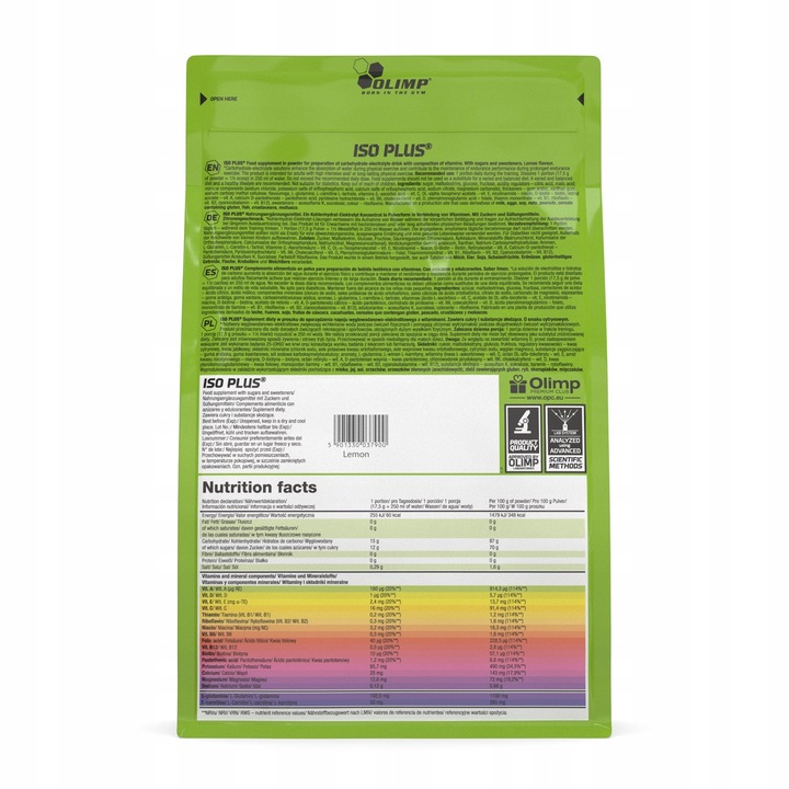 ISO PLUS OLIMP 1505G IZOTONIK ELEKTROLITY WITAMINY IZO PLUS - cola