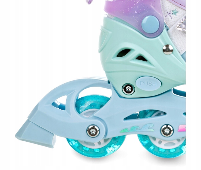 Rolki Wrotki 3w1 Regulowane RAVEN Isla 27-30 Kółka LED