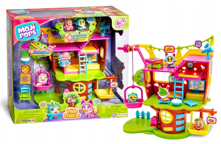 Moji Pops Magic Box Domek na drzewie + 4× Saszetka z MojiPops Seria I