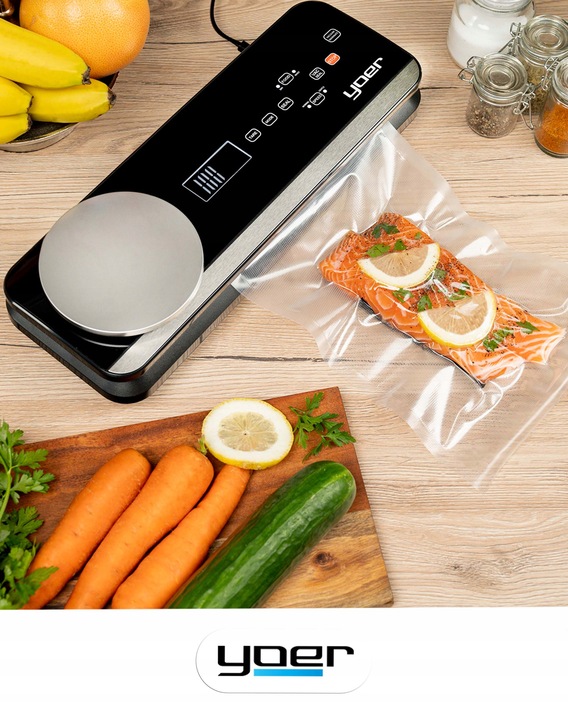 Zgrzewarka próżniowa Pakowarka żywności Yoer AUTOMATYCZNA +Pojemniki +WAGA