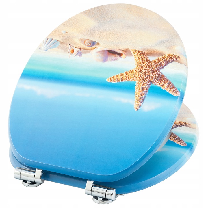 DESKA WC SEDESOWA KLOZETOWA TOALETOWA WOLNOOPADAJACA UNIWERSALNA MDF