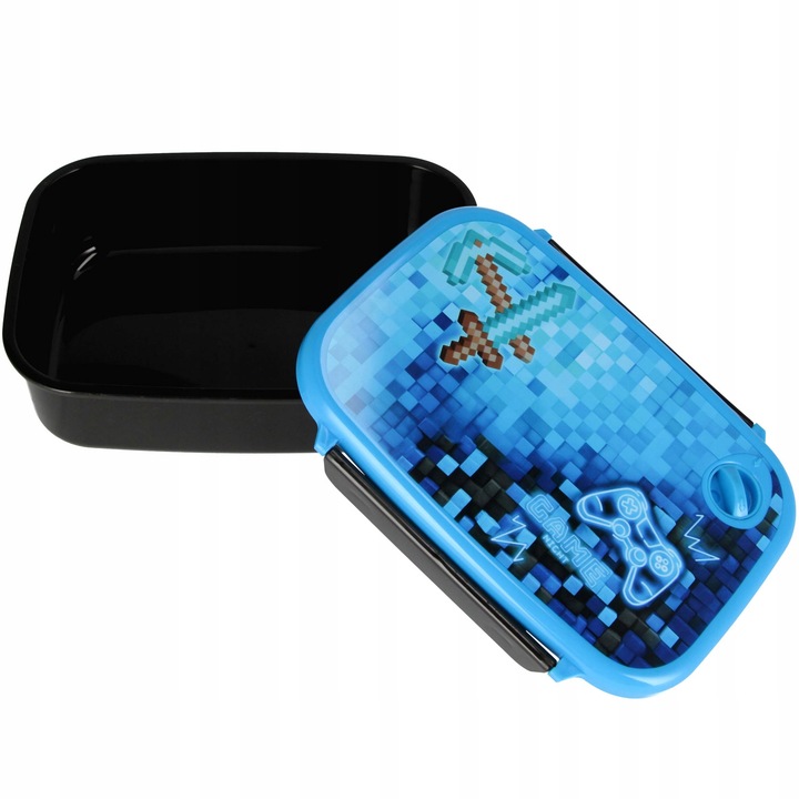 ZESTAW ŚNIADANIOWY BIDON ŚNIADANIÓWKA TRITAN 450ml BPA FREE PIXELE PAD