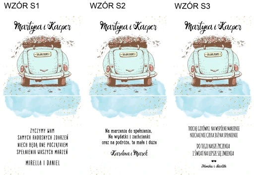 PUDEŁKO NA PIENIĄDZE PREZENT ŚLUBNY DLA MŁODEJ PARY NOWOŻEŃCÓW GRAWER