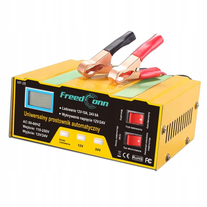 MF-2B Prostownik AUTOMATYCZNY Z FUNKCJĄ NAPRAWY 12V 24V