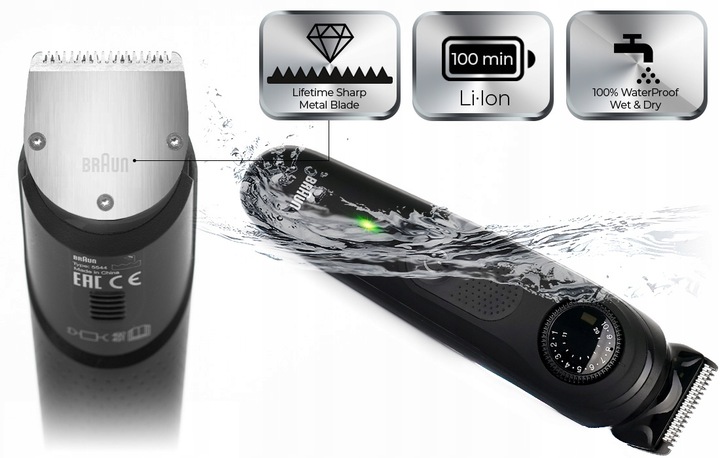 MASZYNKA DO WŁOSÓW ZAROSTU BRODY BRAUN SERIES 7 FULL MetalBlade - LIMITPACK