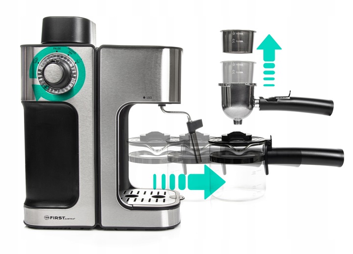 Ekspres do Kawy Kolbowy Ciśnieniowy First Austria – Wysoka Jakość!