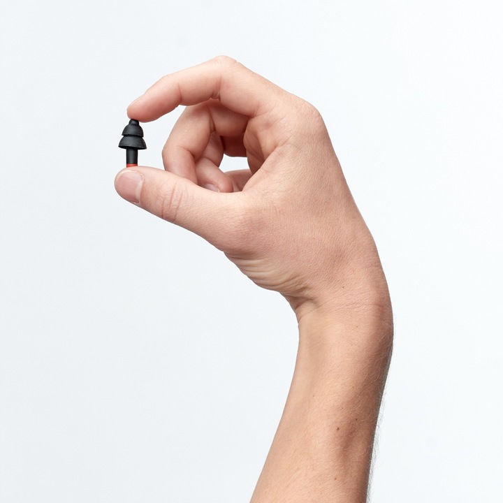 Zatyczki do uszu do pracy, hałas, tłumienie 23 dB, Alpine WorkSafe, czarne