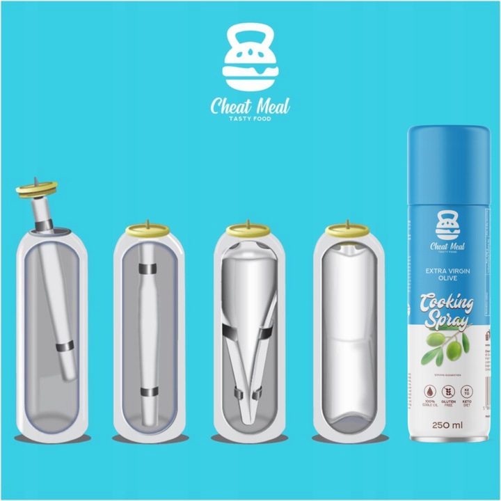 OLEJ RZEPAKOWY + OLIWA Z OLIWEK 250ml W sprayu 250 ML do smażenia ZESTAW