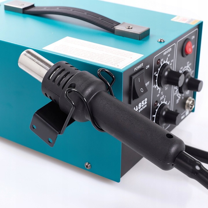 STACJA LUTOWNICZA LUTOWNICA 2W1 HOT-AIR 852 Z KOMPRESOREM TECHREBAL 660W