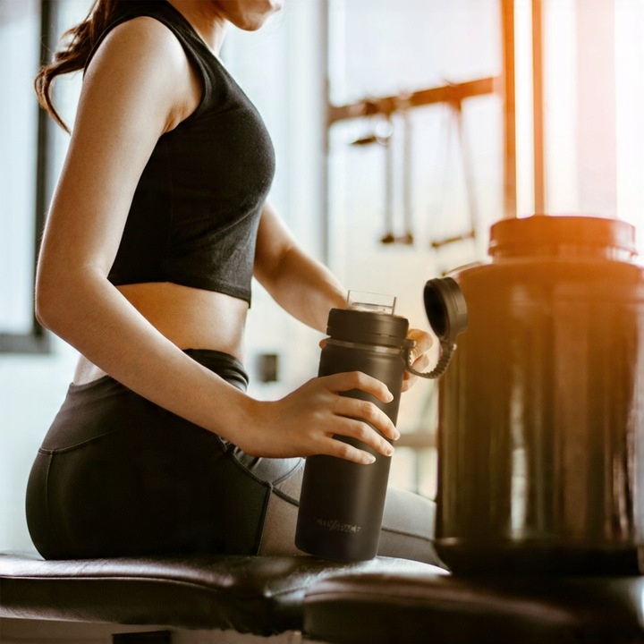 KUBEK BIDON TERMICZNY 532ML TERMOS STALOWY NA KAWĘ BUTELKA - JAKOŚĆ PREMIUM