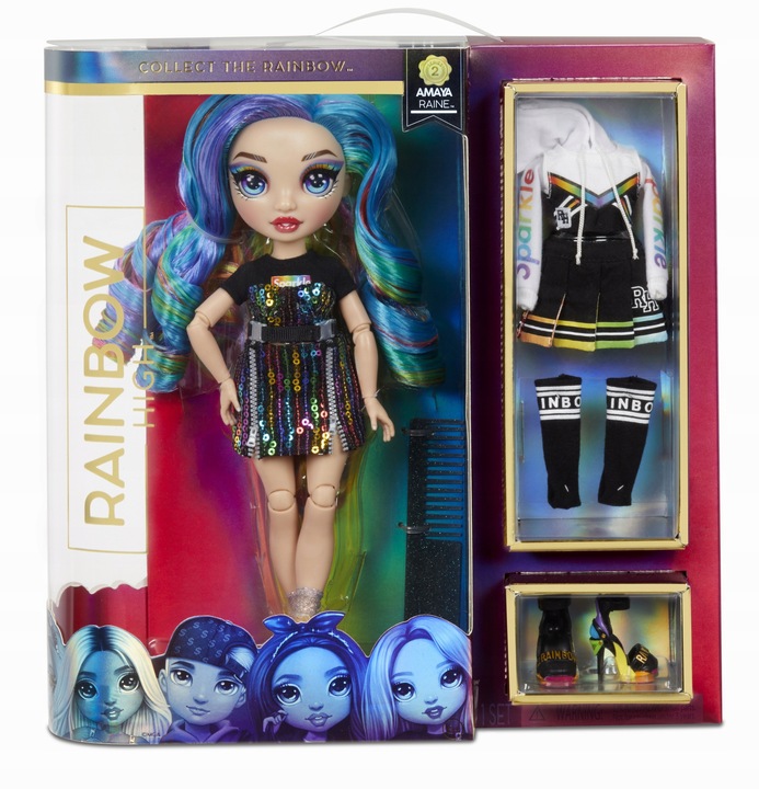 RAINBOW HIGH FASHION DOLL LALKA AMAYA RAINE