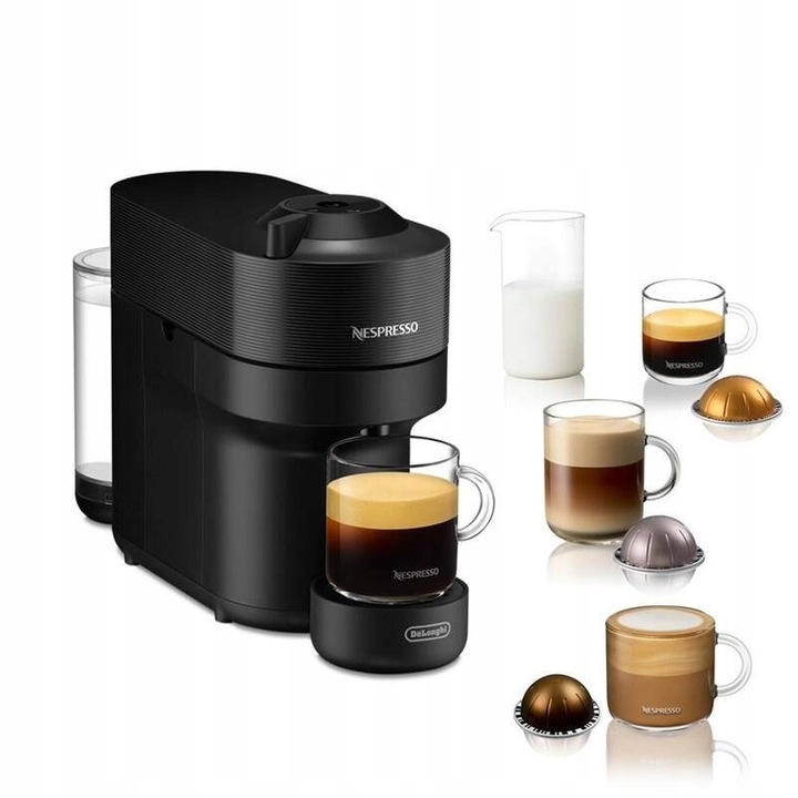 DeLonghi Nespresso Vertuo Pop ENV 90.B, ekspres kapsułkowy, czarny