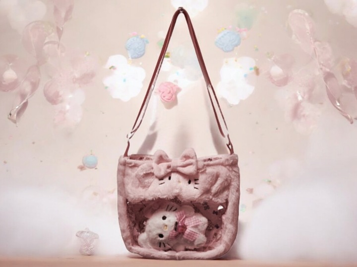 Torebka z Uroczym breloczkiem pluszowym Hello Kitty DZIECIĘCA MŁODZIEŻOWA