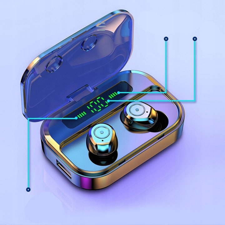 SŁUCHAWKI BEZPRZEWODOWE DOUSZNE Z MIKROFONEM M7 PRO SPORTOWE do IOS ANDROID