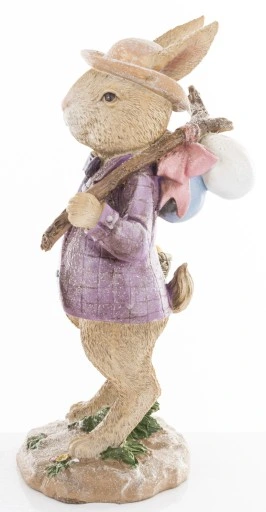 FIGURKA - WIELKANOCNY ZAJĄC KRÓLIK Z PISANKAMI II