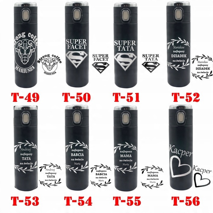 Prezent KUBEK TERMICZNY TERMOS na urodziny 18 40 50 60 TATY dzień chłopaka