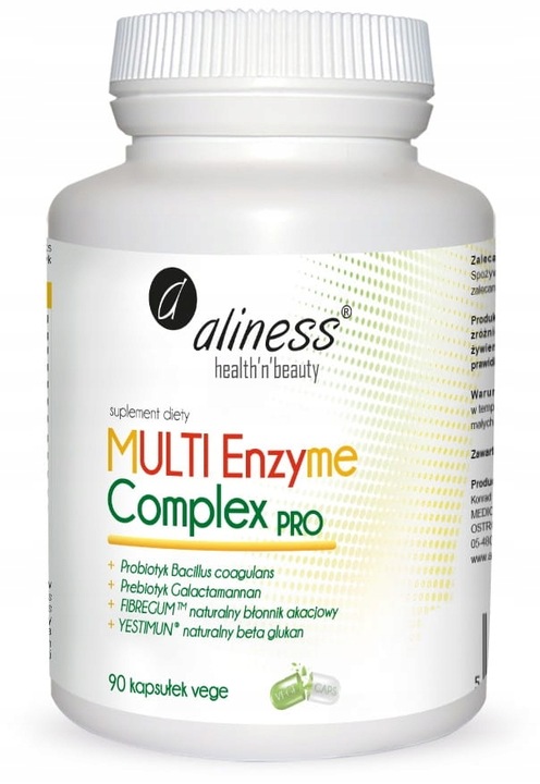 Aliness MULTI Enzyme Complex PROBIOTYK ENZYMY TRAWIENNE VEGE 90k
