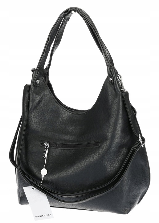 Torebka Damska Listonoszka Worek Shopper Torba na Ramię RS25047H Czarna