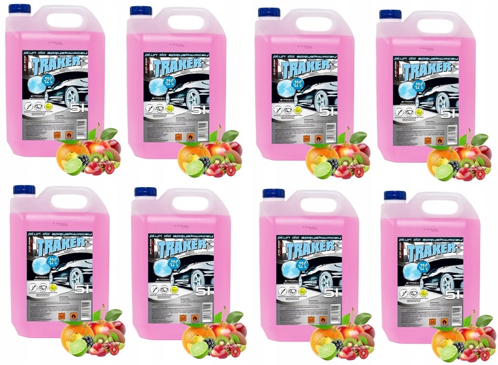 Płyn zimowy do spryskiwaczy Traker 8x5l