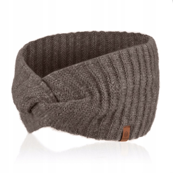 Betlewski Opaska damska na zimę dwuwarstwowa ciepła materiał recykling